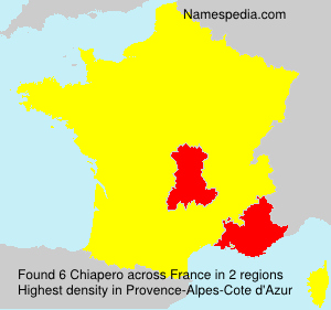 Surname Chiapero in France Surname Chiapero in France