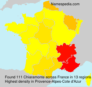 Surname Chiaramonte in France Surname Chiaramonte in France