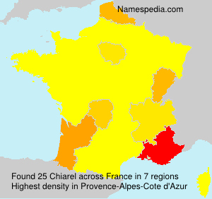 Surname Chiarel in France Surname Chiarel in France