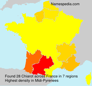 Surname Chiarot in France Surname Chiarot in France