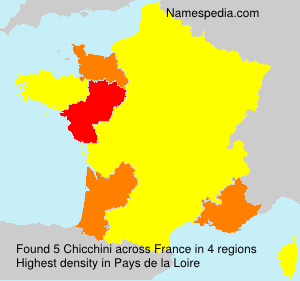Surname Chicchini in France Surname Chicchini in France