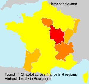 Surname Chicotot in France Surname Chicotot in France