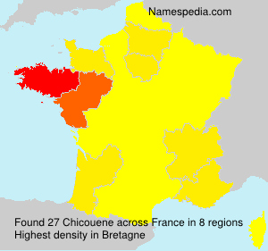 Surname Chicouene in France Surname Chicouene in France