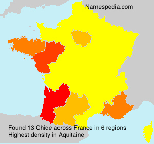 Surname Chide in France Surname Chide in France