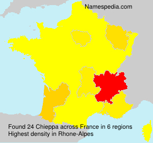 Surname Chieppa in France Surname Chieppa in France