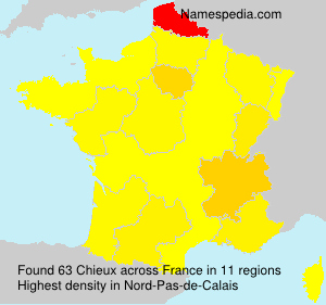 Surname Chieux in France Surname Chieux in France