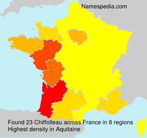Surname Chiffolleau in France Surname Chiffolleau in France