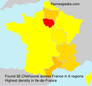 Surname Chikhoune in France Surname Chikhoune in France