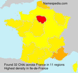 Surname Chiki in France Surname Chiki in France