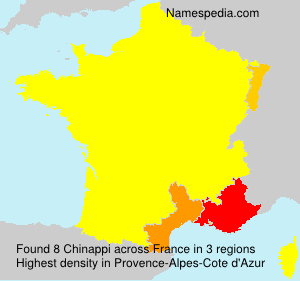 Surname Chinappi in France Surname Chinappi in France