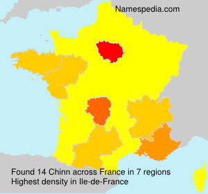 Surname Chinn in France Surname Chinn in France