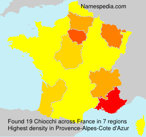 Surname Chiocchi in France Surname Chiocchi in France