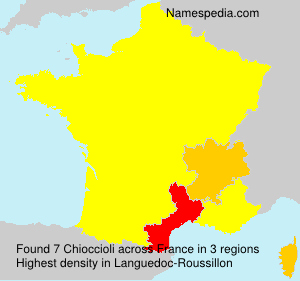 Surname Chioccioli in France Surname Chioccioli in France