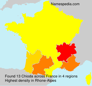 Surname Chioda in France Surname Chioda in France