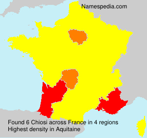 Surname Chiosi in France Surname Chiosi in France