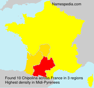 Surname Chipolina in France Surname Chipolina in France