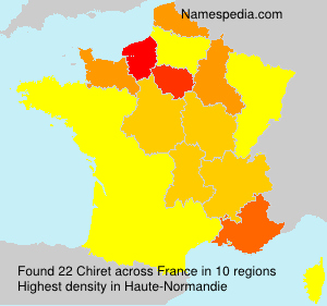 Surname Chiret in France Surname Chiret in France