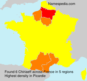 Surname Chiriaeff in France Surname Chiriaeff in France