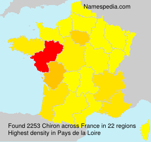 Surname Chiron in France Surname Chiron in France