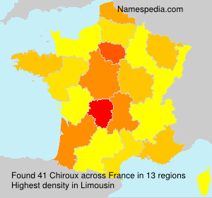 Surname Chiroux in France Surname Chiroux in France