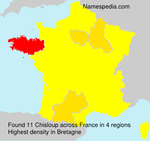 Surname Chisloup in France Surname Chisloup in France