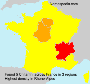 Surname Chitarrini in France Surname Chitarrini in France