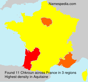 Surname Chkroun in France Surname Chkroun in France