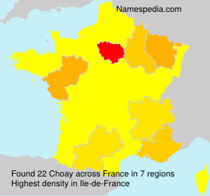 Surname Choay in France Surname Choay in France
