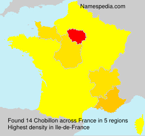 Surname Chobillon in France Surname Chobillon in France