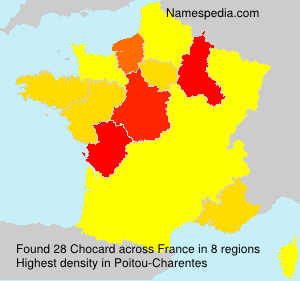 Surname Chocard in France Surname Chocard in France