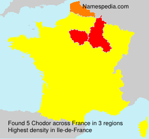 Surname Chodor in France Surname Chodor in France