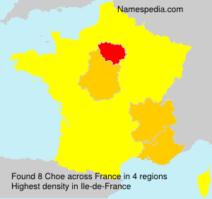 Surname Choe in France Surname Choe in France