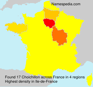 Surname Choichillon in France Surname Choichillon in France