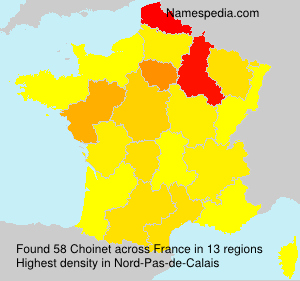 Surname Choinet in France Surname Choinet in France