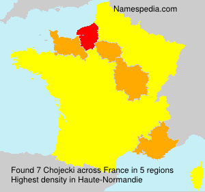 Surname Chojecki in France Surname Chojecki in France