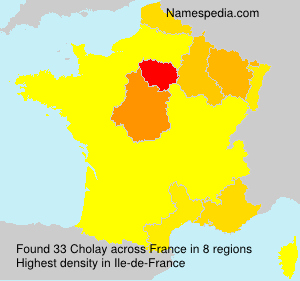 Surname Cholay in France Surname Cholay in France