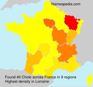 Surname Chole in France Surname Chole in France