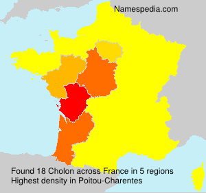 Surname Cholon in France Surname Cholon in France