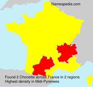 Surname Chonette in France Surname Chonette in France