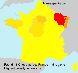 Surname Chopp in France Surname Chopp in France