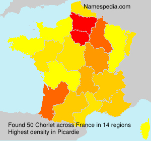 Surname Chorlet in France Surname Chorlet in France