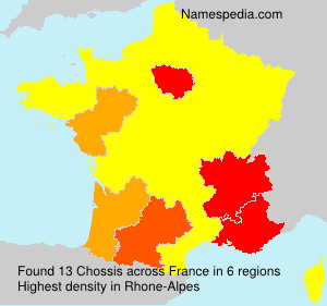 Surname Chossis in France Surname Chossis in France