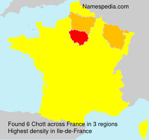 Surname Chott in France Surname Chott in France