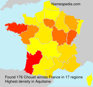 Surname Chouet in France Surname Chouet in France
