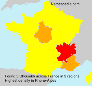 Surname Chouiekh in France Surname Chouiekh in France