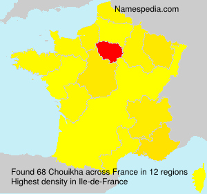 Surname Chouikha in France Surname Chouikha in France