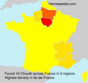 Surname Chouiki in France Surname Chouiki in France