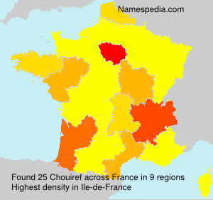 Surname Chouiref in France Surname Chouiref in France