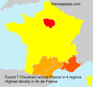 Surname Choukrani in France Surname Choukrani in France