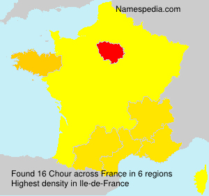 Surname Chour in France Surname Chour in France